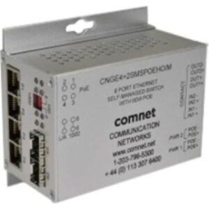 ComNet CNGE4+2SMSPOE/M Intelligent Redundant Ring Gigabit Switch with Optional PoE+, 10/100/1000Mbps