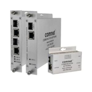 ComNet CNFE2MC2C ComFit Ethernet Media Converter with Contact Closure Relay, 10/100Mbps