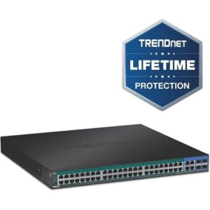 TRENDnet TPE-5240WS 52-Port Gigabit Web Smart PoE+ Switch, 104Gbps