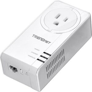 TRENDnet TPL-423E Powerline 1300 Av2 Adapter Kit With Built-In Outlet