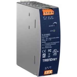 TRENDnet TI-S15052 AC to DC DIN-Rail Power Supply with PFC Function, 52VDC at 2.89A