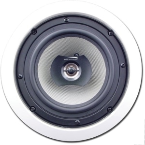 Speco SPCBC6 Custom Builder Series 6.5" Compression Molded In-Ceiling Speaker, Pair, Off-White