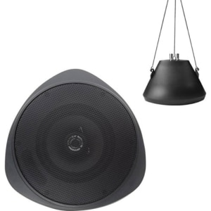 Speco SP30PTB 30W RMS 5" Pendant Speaker with Hanging Chain, Black
