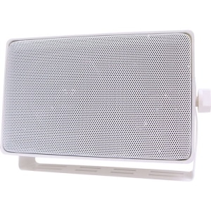 Speco DMS3TS Weather Resistant 3-Way Speakers with Transformer, White