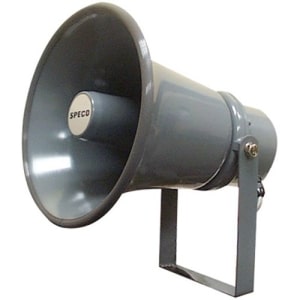 Speco SPC15T Contractor Series 8.5" 70/25V Weather Resistant PA Horn Speaker, Gray