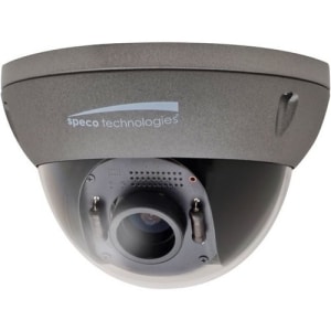 Speco O2ID4M Intensifier IP 2MP Dome IP Camera with Chameleon Cover, 2.8-11 Varifocal Motorized Lens, Dark Gray