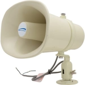Speco SPC15RT Commercial Series 70/25V Weather Resistant PA Horn Speaker, Khaki