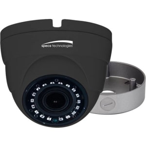 Speco VLDT3GM 2MP HD-TVI Turret Camera with Included Junction Box, 2.8-12mm Motorized Lens, Gray