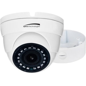 Speco VLDT3WM 2MP HD-TVI Outdoor IR Turret Camera, 2.8-12mm Motorized Lens, White