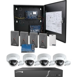 Speco ACKIT2VID 4-Door Access Control and Video Integrated 14-Piece System