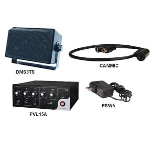 Speco 2WAK3 2-Way Audio Kit for DVR with PBM30 Amplifier, Black