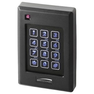 Speco ACSR64L ACS Series 1-Gang Keypad and Smart Card Reader, IP67 Compliant, Bluetooth Enabled, Black