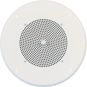 Speco G86T 86 Series 8" 70/25V Classic Grille In-Ceiling Speaker with Volume Control Knob, White