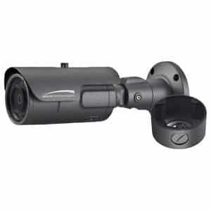 Speco H4FB1M 4MP Flexible Intensifier IR HD-TVI Bullet Camera with Junction Box, 2.7-12mm Motorized Zoom Lens, Gray