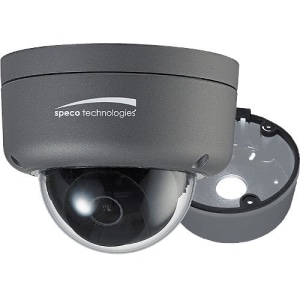 Speco HID8 2MP Ultra Intensifier HD-TVI Dome Camera with Included Junction Box, 3.6mm Lens. TAA Compliant, Dark Gray