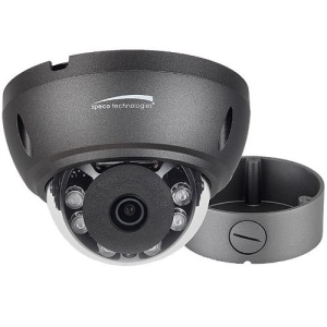 Speco HTD8TG 4K HD-TVI IR Dome Camera with Included Junction Box, 2.8mm Lens, Dark Gray