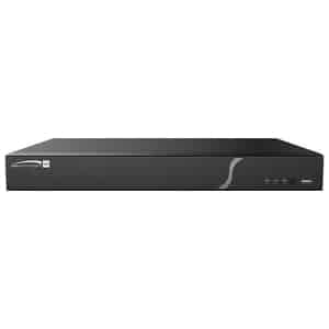 Speco N16NRN 4K 16-Channel H.265 NVR with Smart Analytics and 16 Built-in PoE+ Ports, NDAA Compliant, 16TB HDD, Black