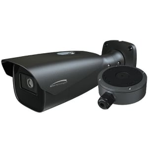 Speco O4FB1M Flexible Intensifier 4MP Bullet IP Camera with Advanced Analytics, 2.8-12mm Motorized Lens, NDAA Compliant, Dark Gray