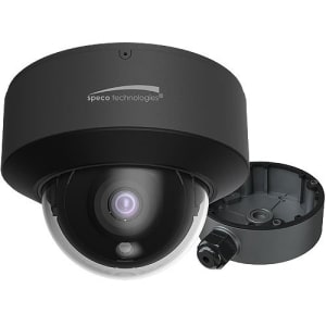 Speco O4FD1 Flexible Intensifier 4MP Dome IP Camera with Advanced Analytics, 2.8mm Fixed Lens, NDAA Compliant, Dark Gray