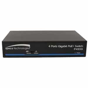 Speco P4S6G 6-Port Gigabit Network PoE Switch