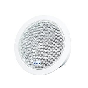 Speco SPIPC6AM 15W IP Ceiling Speaker with Mic Input, White