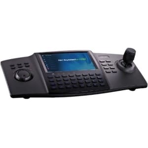 Hikvision DS-1100KI IP Keyboard with 4-Axis Joystick and PTZ Control, 7" LCD Touchscreen, Black