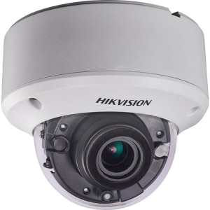 Hikvision DS-2CC52D9T-AVPIT3ZE TurboHD 2MP Outdoor Ultra-Low Light Dome Analog Camera, 2.8-12mm Motorized Varifocal Lens, White