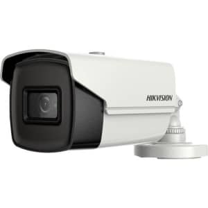 Hikvision DS-2CE16U1T-IT5F 3.6MM Value Series 4K Bullet Camera, 3.6mm Fixed Lens, EXIR 2.0, IP67, White