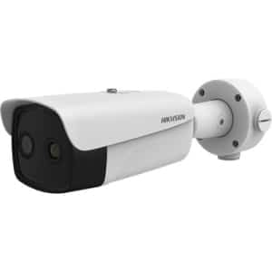 Hikvision DS-2TD2637-25/P DeepinView Thermal and Optical Bi-Spectrum Bullet IP Camera, 25mm Lens, White