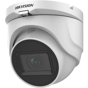 Hikvision DS-2CE76H0T-ITMF TurboHD 5MP Outdoor Turret Analog Camera, 2.8mm Lens, White
