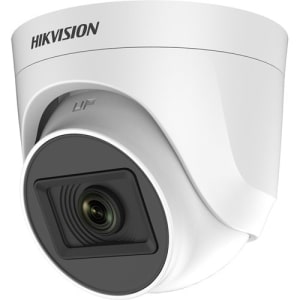 Hikvision DS-2CE78H0T-IT3F TurboHD 5MP Outdoor Smart IR Turret Analog Camera, 3.6mm Fixed Lens, White