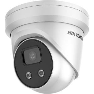 Hikvision PCI-T12F26 AcuSense 2MP IR Turret IP Camera, 6mm Fixed Lens, White (Replaces DS-2CD2325FWD-I)