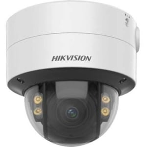 Hikvision DS-2CD2747G2-LZS Performance Series ColorVu 4MP Dome IP Camera, 3.6-9mm Motorized Varifocal Lens, White