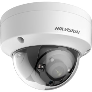 Hikvision DS-2CE57U7T-VPITF TurboHD 8MP Ultra-Low Light Dome Analog Camera, 2.8mm Fixed Lens, White