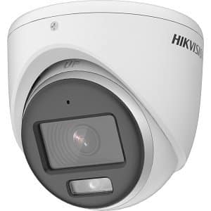 Hikvision DS-2CE70KF0T-MFS ColorVu 5MP Audio Turret Camera with Built-in Microphone, 3.6mm Fixed Lens, White