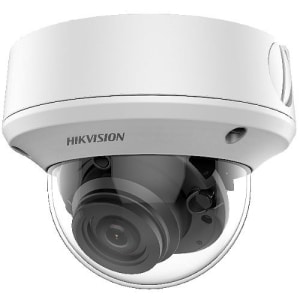 Hikvision DS-2CE5AH0T-AVPIT3ZF TurboHD 5MP Outdoor IR Dome Analog Camera, 2.7-13.5mm Motorized Varifocal Lens, White