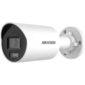 Hikvision DS-2CD2023G2-IU Value Series AcuSense 2MP Bullet IP Camera with Built-In Microphone, 2.8mm Fixed Lens, White