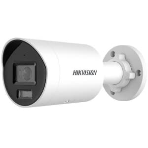 Hikvision DS-2CD2023G2-IU Value Series AcuSense 2MP Bullet IP Camera with Built-In Microphone, 4mm Fixed Lens, White