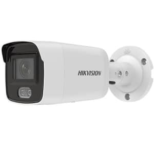 Hikvision DS-2CD2047G2-LU Performance Series ColorVu 4MP Outdoor Bullet IP Camera, 2.8mm Fixed Lens, White