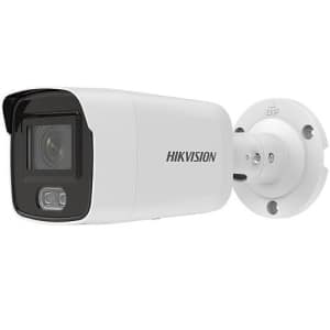 Hikvision DS-2CD2047G2-LU Performance Series ColorVu 4MP Outdoor Bullet IP Camera, 4mm Fixed Lens, White