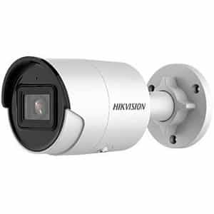 Hikvision DS-2CD2083G2-IU Value Series AcuSense 8MP Outdoor IR Bullet IP Camera with Built-In Microphone, 2.8mm Fixed Lens, White