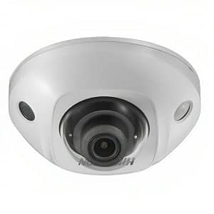 Hikvision DS-2CD2525FWD-IS 6MM Pro Series 2MP Powered-by-DarkFighter IP Mini Dome Camera, 6mm Fixed Lens, 120dB WDR, White