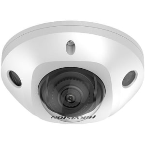 Hikvision DS-2CD2543G2-IS Value Series AcuSense 4MP Outdoor IR Mini Dome IP Camera with Audio and Alarm, 2.8mm Fixed Lens, White