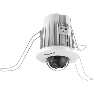 Hikvision DS-2CD2E43G2-U AcuSense 4MP In-Ceiling WDR Mini Dome IP Camera, 2.8mm Fixed Lens, White
