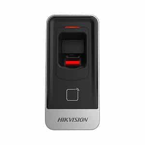 Hikvision DS-K1201AMFO-STD Mifare Fingerprint Card Reader, Multiple Authentication Modes, Black