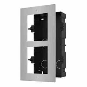 Hikvision DS-KD-ACF2/S 2-Module Flush Mount Brackets for Modular Door Station, Stainless Steel