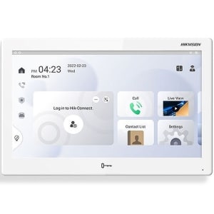 Hikvision DS-KH9510-WTE1 Video Intercom IP Indoor Station, 10.1" Colorful IPS Touch Screen