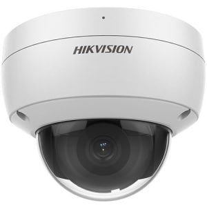 Hikvision DS-2CD2183G2-IU Value Series AcuSense 8MP Outdoor IR Dome IP Camera with Built-in Microphone, 4mm Fixed Lens, White, (Replaces DS-2CD2183G0-I)