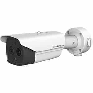 Hikvision DS-2TD2628T-3/QA HeatPro Series Thermography Bi-Spectrum Bullet IP Camera, 3.5mm Lens, White
