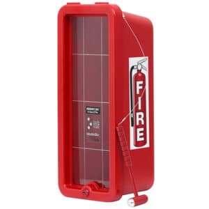 Cato 10551-H Chief Red Surface-Mounted Fire Extinguisher Cabinet with Hammer